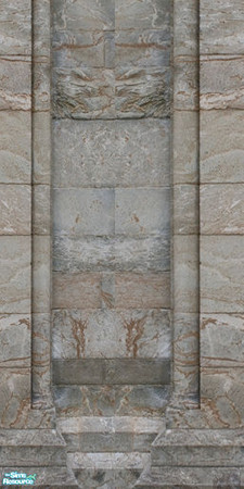 Sims 2 — Appalachia Rustic Wall Set - Sandstone and Alcoves by bgbdwlf408 — Experience the grandeur of Appalachia\'s