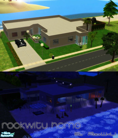 Sims 2 — RockWitU Beach House by RockWitU — This is my home, it\'s a beach house that has only one bed room and 2 bath