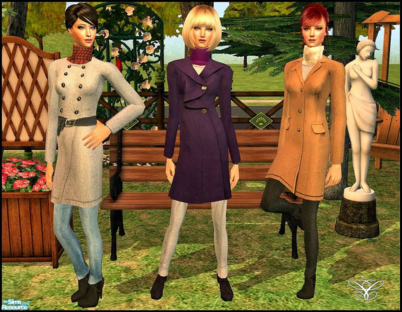 Sims 2 — Hiberno by cippa1982 — 3 coats for female adult sims. Don\'t forget to download the required mesh by Glamorous