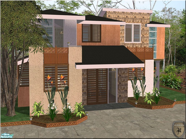 Sims 2 — V-102 by Veronn — Furnished version*Only TSR and Maxis* 2x3 small lot,2(livingroom) See recommended item for