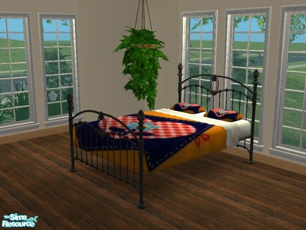 Sims 2 — MFG Bedding - Patchwork heart by mightyfaithgirl — Cute patchwork bedding