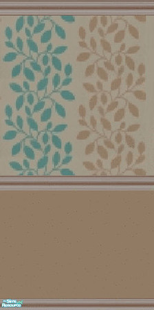 Sims 2 — Leafed Half Stripes - Coffee Mint v2 by lisandbag — Gorgeous, Modern, Leafy