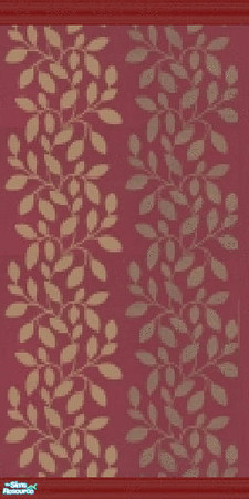 Sims 2 — Leafed Stripes - Red by lisandbag — Gorgeous, Modern, Leafy