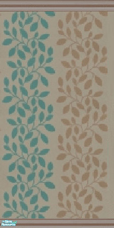 Sims 2 — Leafed Stripes - Coffee Mint by lisandbag — Gorgeous, Modern, Leafy