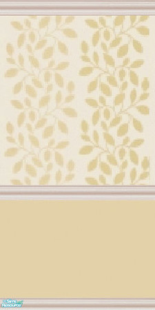 Sims 2 — Leafed Half Stripes - Cream by lisandbag — Gorgeous, Modern, Leafy