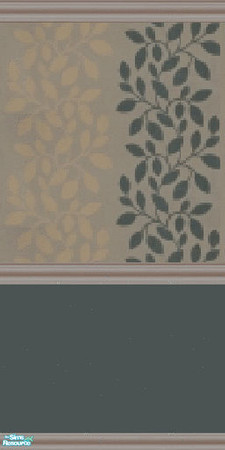 Sims 2 — Leafed Half Stripes - Forest v2 by lisandbag — Gorgeous, Modern, Leafy