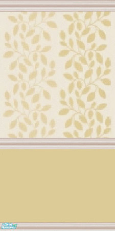 Sims 2 — Leafed Half Stripes - Mustard by lisandbag — Gorgeous, Modern, Leafy