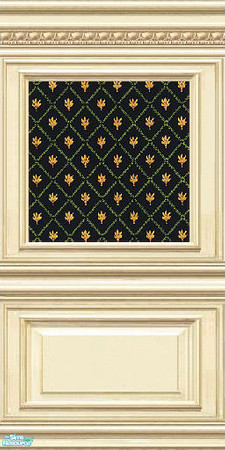 Sims 2 — jsf2PLEPNeedlepoint by jsf — ParkLane panels embellished with egg and rope detail hold a needlepointed tapestry