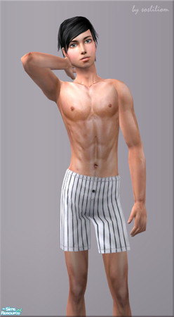 Sims 2 — Boxer Shorts - For Teens - (09) by sosliliom — You may use it like underwears and sleepwears. ~ No EP and no