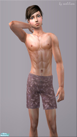Sims 2 — Boxer Shorts - For Teens - (07) by sosliliom — You may use it like underwears and sleepwears. ~ No EP and no