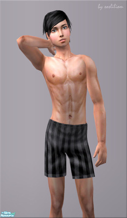 Sims 2 — Boxer Shorts - For Teens - (01) by sosliliom — You may use it like underwears and sleepwears. ~ No EP and no