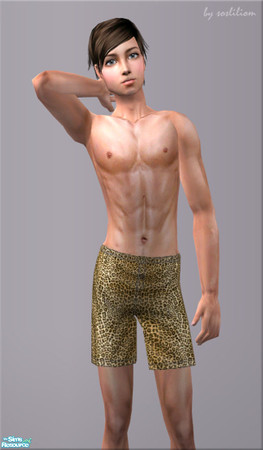 Sims 2 — Boxer Shorts - For Teens - (04) by sosliliom — You may use it like underwears and sleepwears. ~ No EP and no