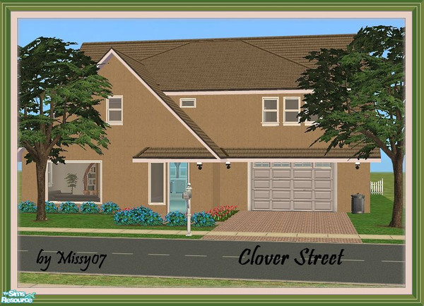 Sims 2 — Clover St by missy_sceeter — Contemporary/Traditional house for your families. Roomy house on a small lot. Very