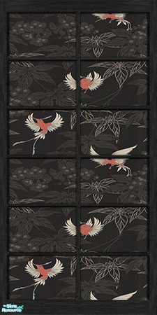 Sims 2 — Oriental Inspired - Set1 - 03 by Donnha — Oriental inspired walls, made to match Maxi BV Walls.