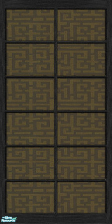 Sims 2 — Oriental Inspired - Set1 - 06 by Donnha — Oriental inspired walls, made to match Maxi BV Walls.