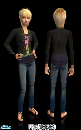 Sims 2 — Clothing 3 by francisssko — Download the mesh from the link below! Enjoy =)