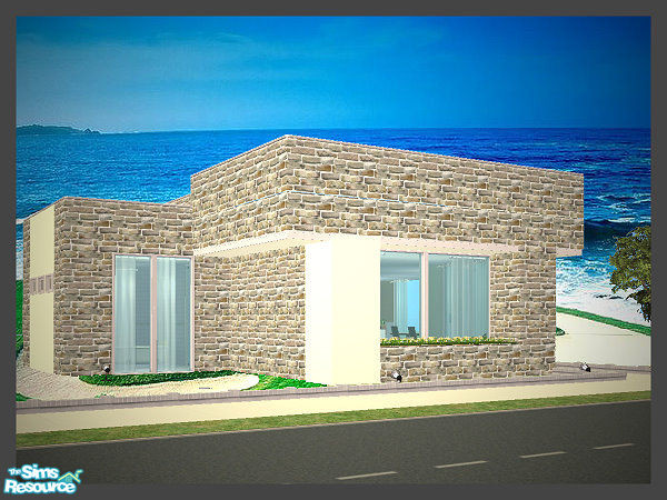 Sims 2 — Small Modern House by kissme87 — Small modern house for your sims to live in . Its fully furnished and has