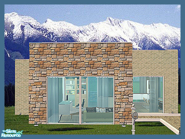 Sims 2 — Modern Starter House by kissme87 — Modern starter house for your sims to start life in it . Enjoy.