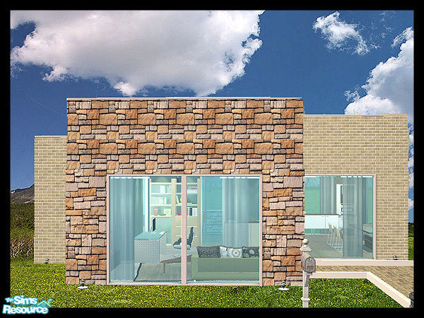 Sims 2 — Small Modern House by kissme87 — Modern House for your sims . A small house and fully furnished. Has everything