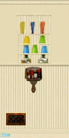 Sims 2 — Charmed Wall Panels - Spice Wall 3 by kollens — A Different Version of the spice wall as seen on Charmed. This