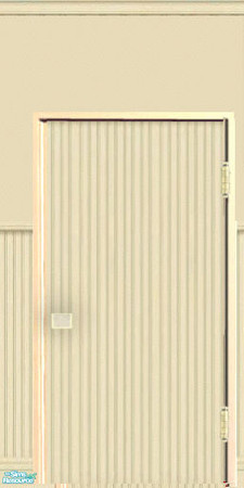 Sims 2 — Charmed Wall Panels - Kitchen Closet by kollens — A Deco Closet Door for the Manor Kitchen as requested.