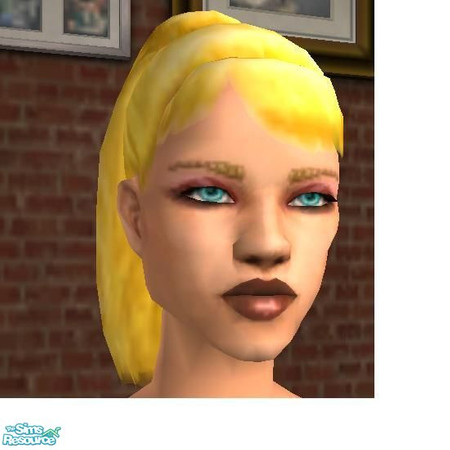 Sims 2 — Ladies Ponytail by hacc2258 — This deep blond ponytail is a deeper color for your Sim Ladies to enjoy.
