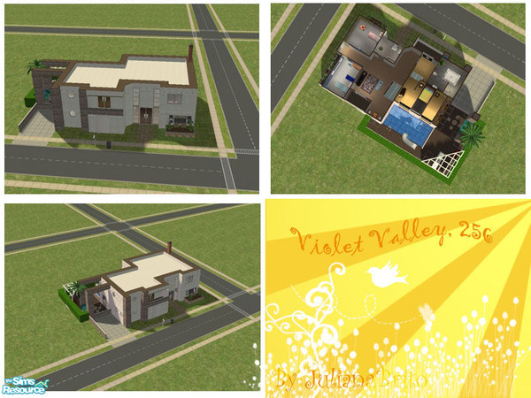 Sims 2 — Violet Valley - FURNISHED by juliana.brito — Violet Valley is a house with two floors with a modern touch. There