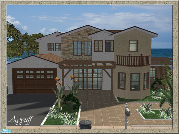 Sims 2 — Villa \'\'Sirocco\'\' by ayyuff — 2x3(small lot)-- Fully Tested in game and with Clean Installer--