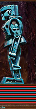 Sims 2 — Bots 2 by Lorah — Alternate 1 and 2 to create a seamless mural around the room.