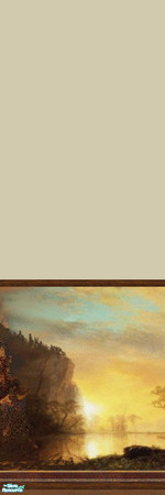 Sims 2 — Sunrise 1 by Lorah — Alternate 1, 2 and 3 to create a seamless mural around the room.