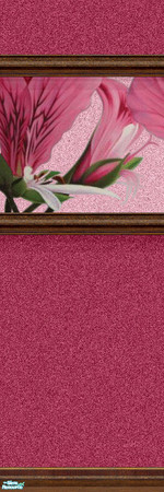 Sims 2 — Flowers 2 by Lorah — Alternate 1 and 2 to create a seamless mural around the room.