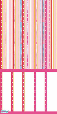 Sims 2 — Pink Stripes2 by juliana.brito — A beautiful wall painting with stripes in pink and others..=) I hope you guys