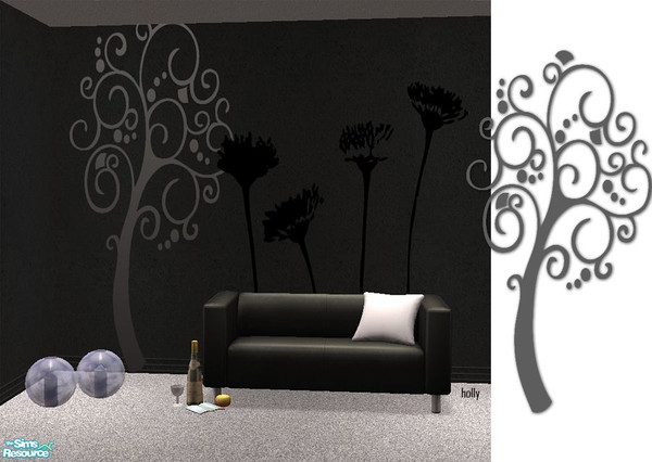 Sims 2 — 35 Wall Stickers - 45  by *Holly — A set of 35 stickers on pixelhate mesh! :) Enjoy! 