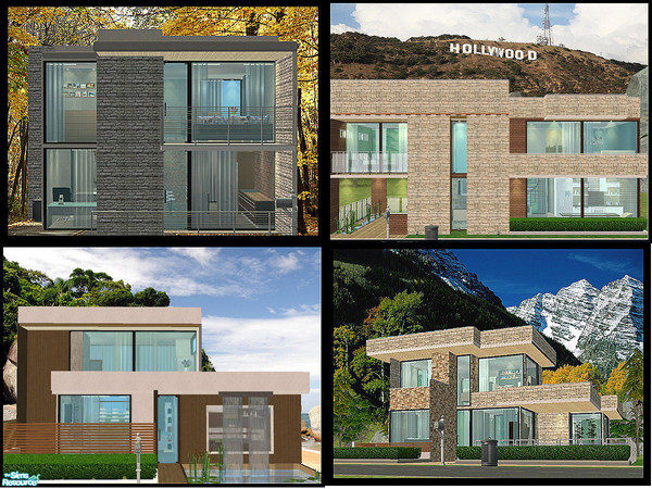 Sims 2 — Modern Starter Houses by kissme87 — Modern Starter Houses is unfurnished houses and cost under 20,000 $ . Enjoy.