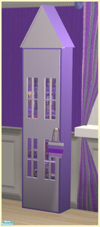 Sims 2 — Lily Bedroom - Purple - Bookcase by Elize-37sims — Fully animated.