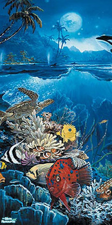 Sims 2 — Under Sea Paradise Murals - Wall Part 2 by ayyuff — Cost:2