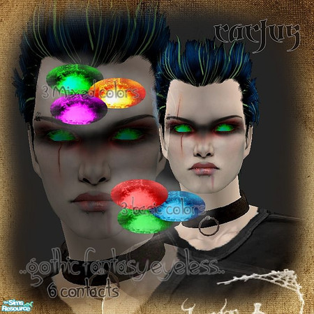 Sims 2 — Gothic Fantasy Eyeless by _cactus_ — The Power Of Sacred Stones