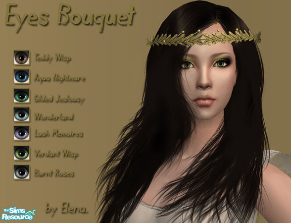 Sims 2 — Eyes Bouquet by Elena. — 7 new eyes. Enjoy!