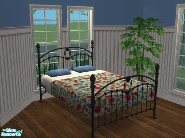 Sims 2 — MFG Carnations Bedroom Set - Bedding by mightyfaithgirl — Red and Blue Carnation bedding