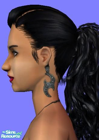 Sims 2 — Heavy Metal Earrings 4 by janicap — Earrings perfect for rock and metal fans.