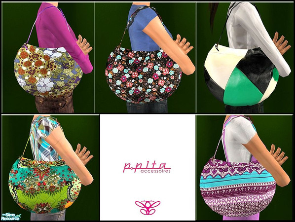Sims 2 — P.Pita Bags by cippa1982 — 5 bags for female sims! Don\'t forget to download the required mesh by Liana! Happy