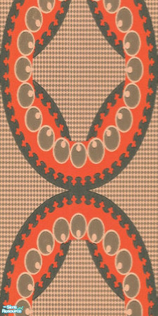 Sims 2 — Moroccan Circles by Ses — A Moroccan inspired background with bright reds