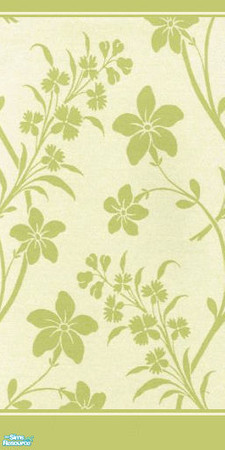 Sims 2 — Sage Garden by Ses — A garden inspired wallpaper in a sage green