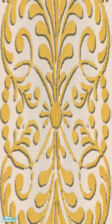 Sims 2 — Golden Vortex by Ses — A complex golden design wallpaper