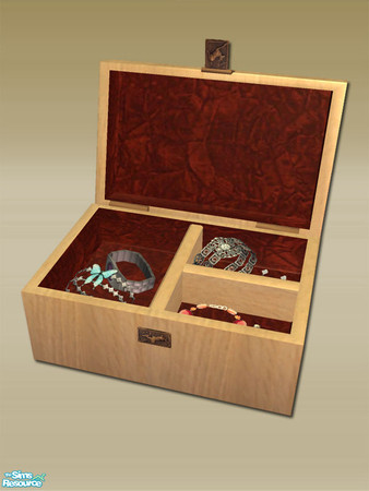 Sims 2 — Mt Lodge - Jewellery Box - Mesh by Shakeshaft — Part of the Mt Lodge Bedroom, this set comprises of Double and