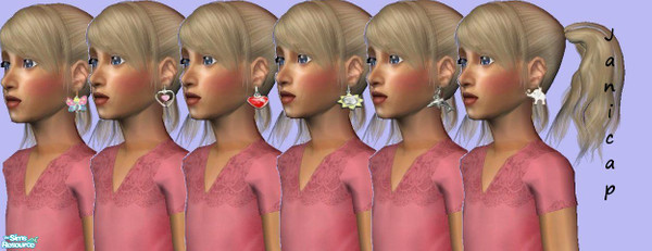 Sims 2 — Little Miss by janicap — Earrings for little girls,based on great Jewelry Mesh for Girls by Lianaa.