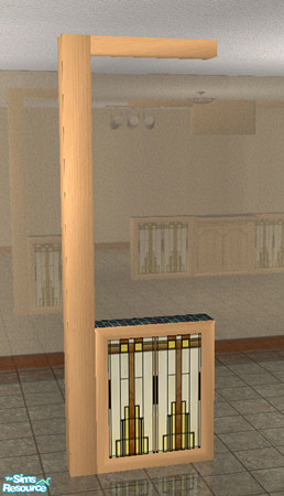 Sims 2 — Modern Mission Kitchen Set - Divider End Piece by simmyfan2852 — Part of the Modern Mission Kitchen Set. Best
