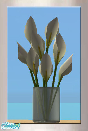 Sims 2 — GERA Lillies Vase MESH by simtomatic — 
