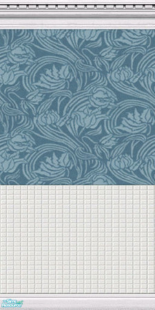 Sims 2 — Libertine Wall Set 5 - Libertine 5 Teal by TingelingAnna — This wall is a part of the Libertine Wall Set 5. It