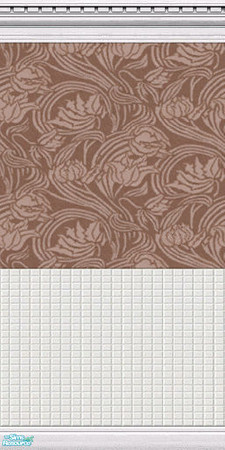 Sims 2 — Libertine Wall Set 5 - Libertine 5 Brown by TingelingAnna — This wall is a part of the Libertine Wall Set 5. It